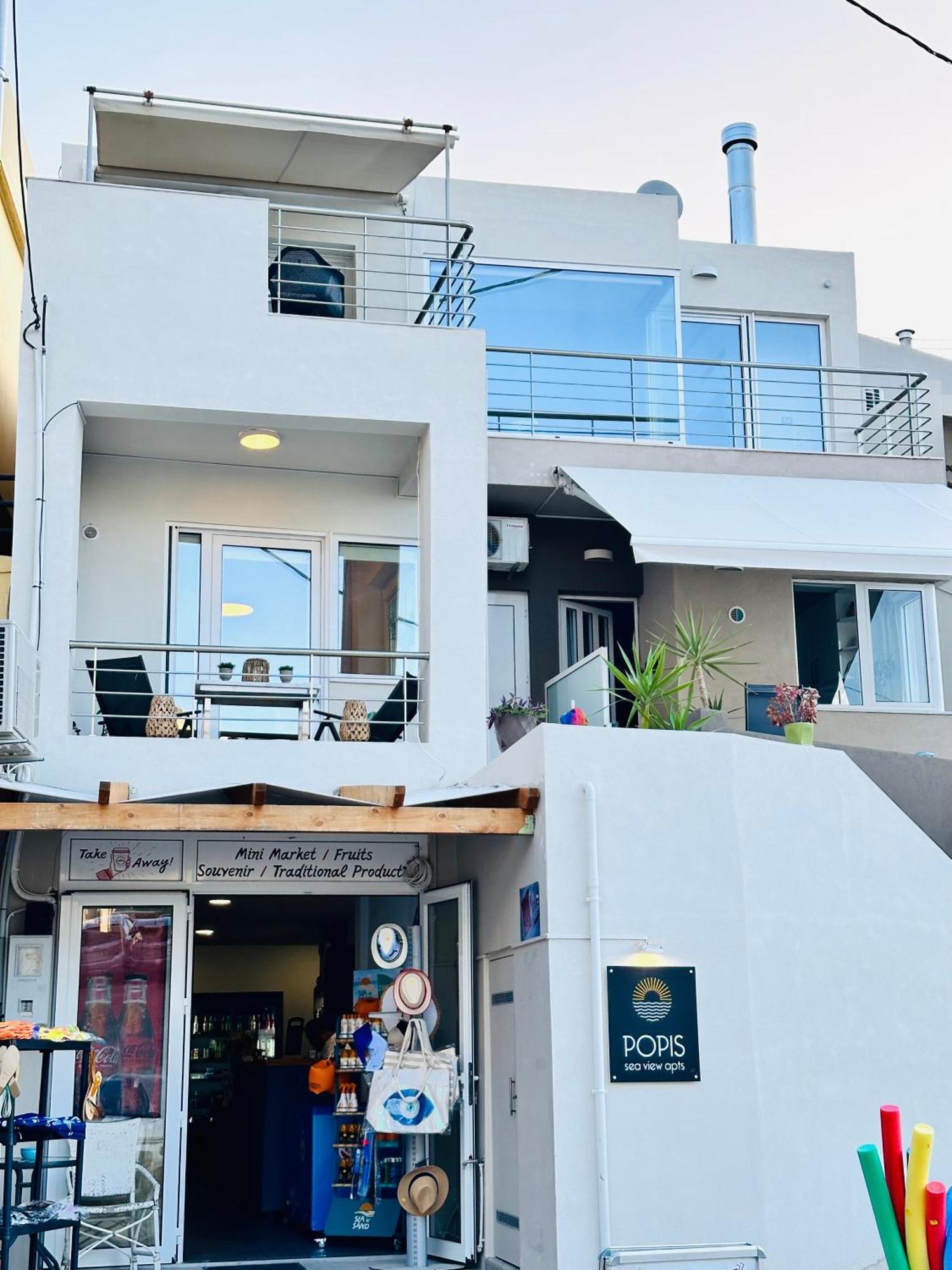 Popis Sea View Apartments Agia Pelagia Екстериор снимка